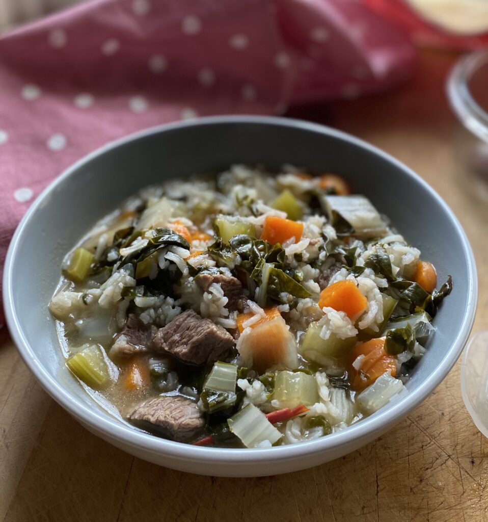 Beef & Silverbeet Soup |