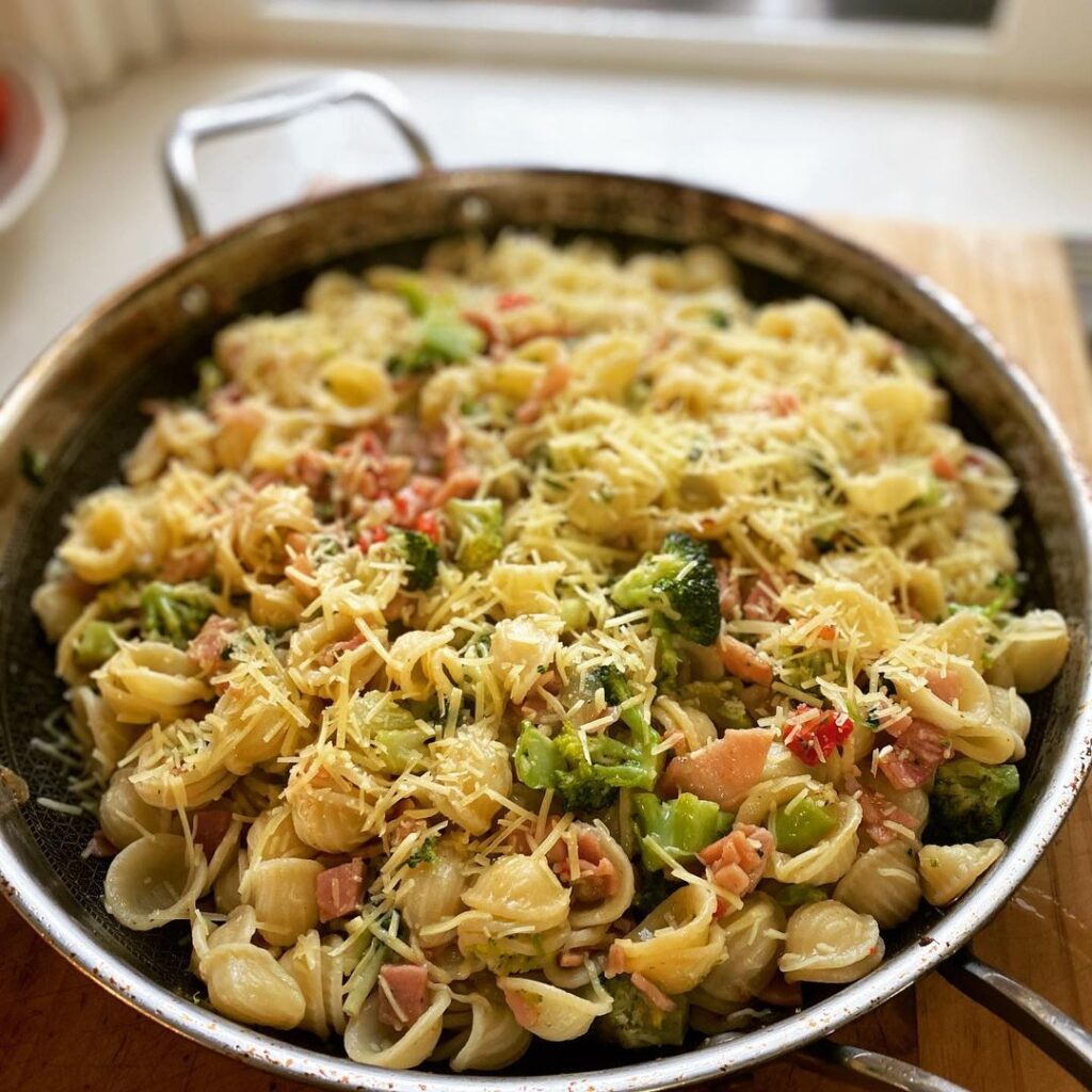 Orecchiette Pasta with Bacon & Broccoli |