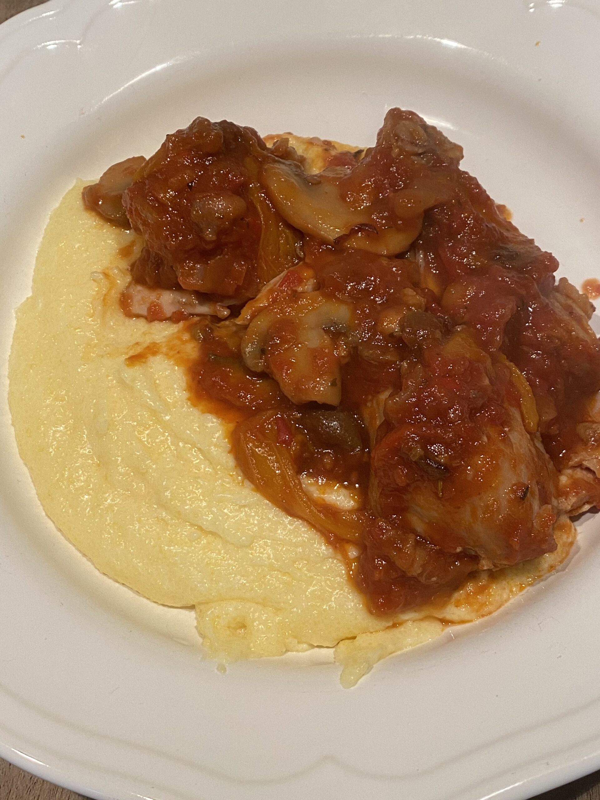 Chicken Cacciatore & Creamy Polenta |
