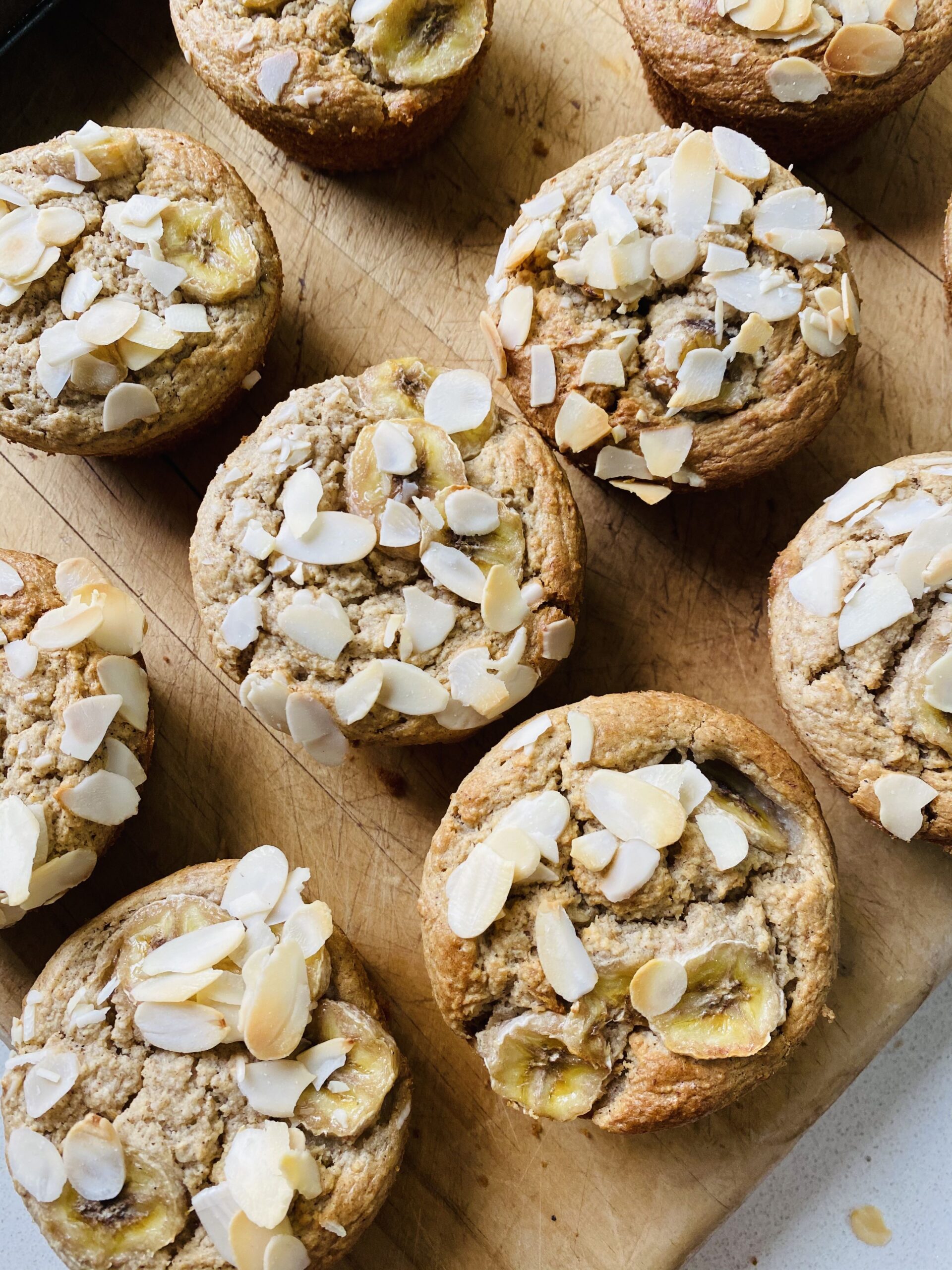Oats, Banana & Almond Muffins |