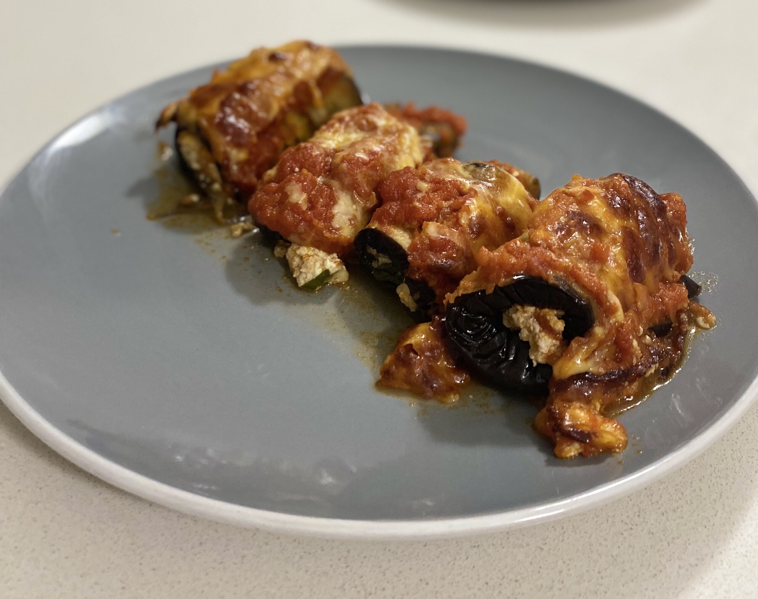 Eggplant Ricotta Rolls |